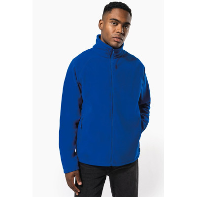 Men's microfleece zip jacket with raglan sleeves